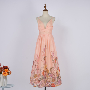 Summer Halter Floral Sleeveless Design Maxi Dress