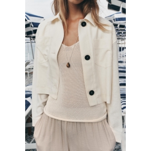 Stitching Sleeves Blended Coat