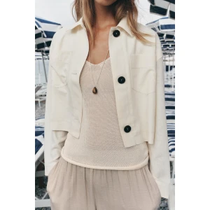 Stitching Sleeves Blended Coat
