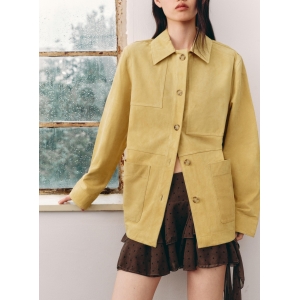 Autumn Winter Suede Loose Top Jacket Coat