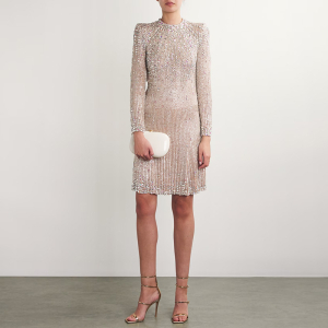 Embroidered Beads Diamond-Embedded Stretch Dress