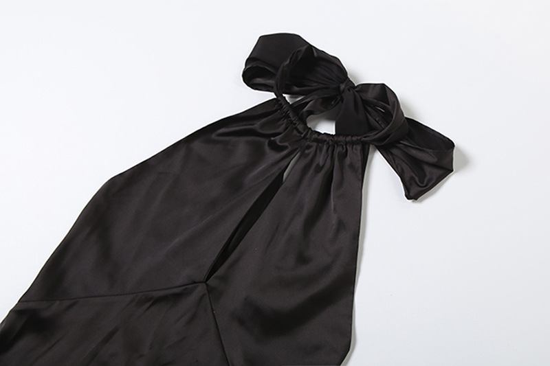 Autumn Winter Cutout Halter Tied Slim Fit Backless Elegant Dress 4 Autumn Winter Cutout Halter Tied Slim Fit Backless Elegant Dress - Image 4