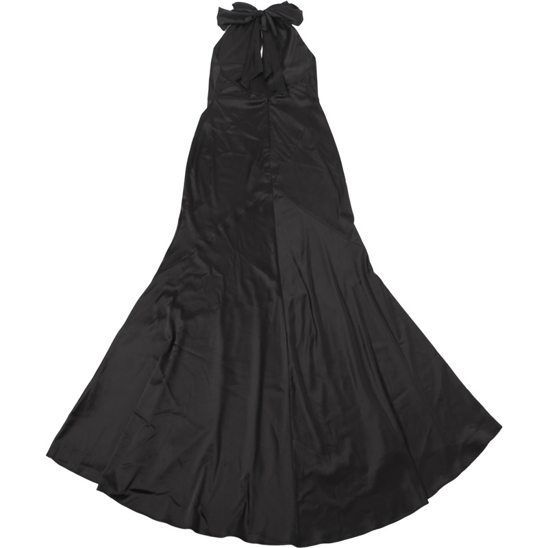 Autumn Winter Cutout Halter Tied Slim Fit Backless Elegant Dress 9 Autumn Winter Cutout Halter Tied Slim Fit Backless Elegant Dress - Image 9