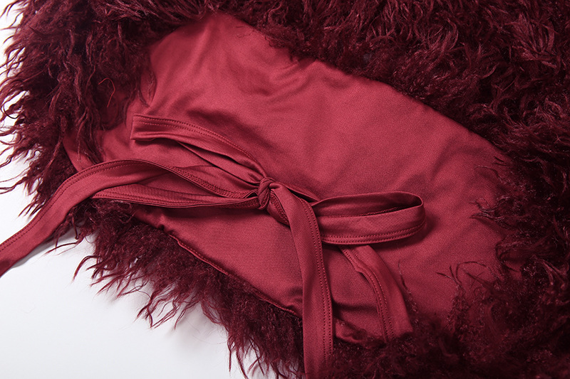 Autumn Backless Hooded Top Slimming Hip Skirt Solid Color Set 5 Autumn Backless Hooded Top Slimming Hip Skirt Solid Color Set - Image 5