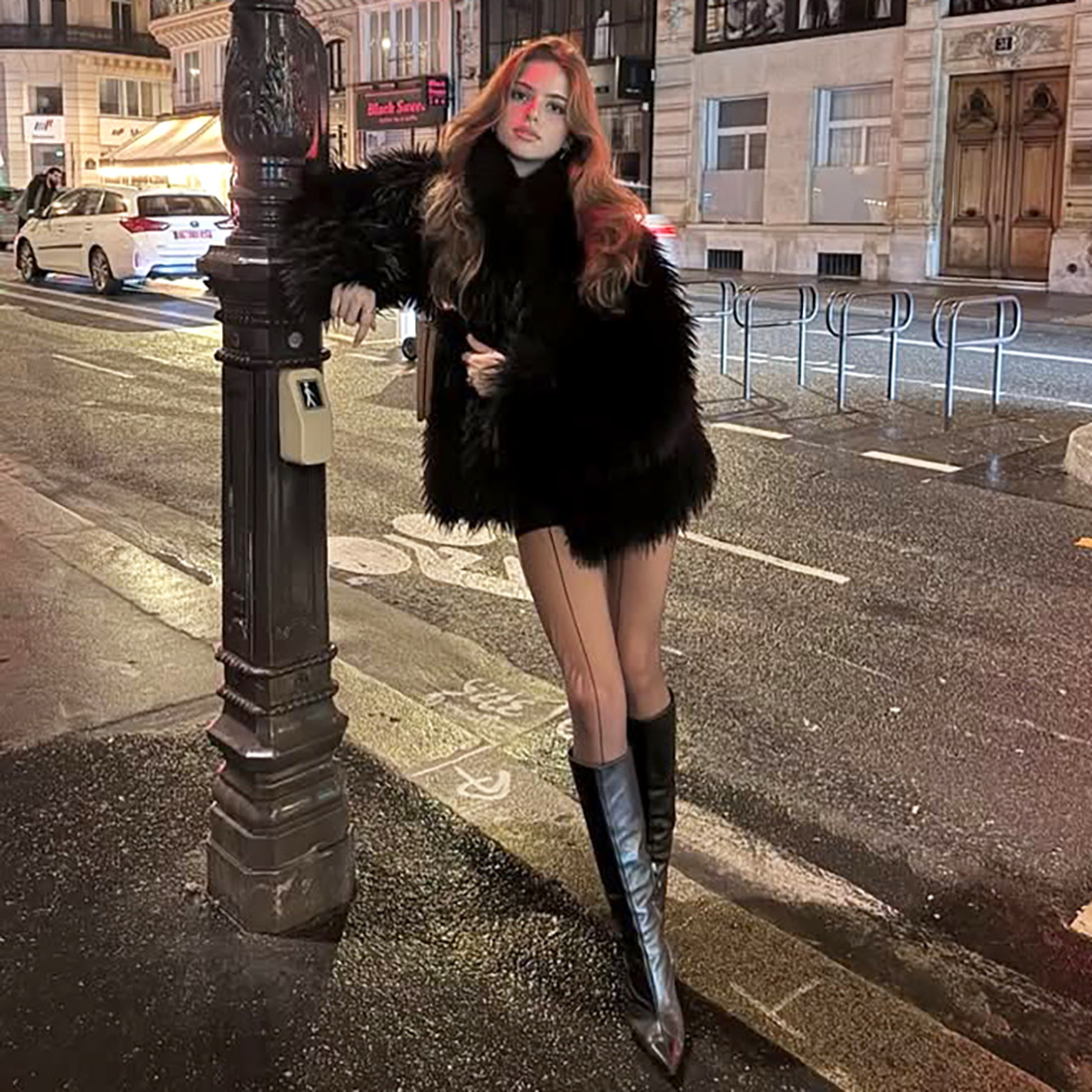 Autumn Winter High Collar Long Sleeve Comfortable Fluffy Plush Coat 2 Autumn Winter High Collar Long Sleeve Comfortable Fluffy Plush Coat - Image 2