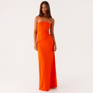 New Arrivals 6 Summer Tube Top Side Waist Hollow Out Cutout Sheath Dress