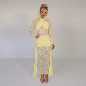 Summer Lace Strap Stitching Tight Jumpsuit
