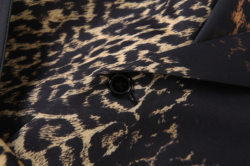 Autumn Winter Collared Print Leopard Print Long Casual Bandage Trench Coat 6 Autumn Winter Collared Print Leopard Print Long Casual Bandage Trench Coat - Image 6